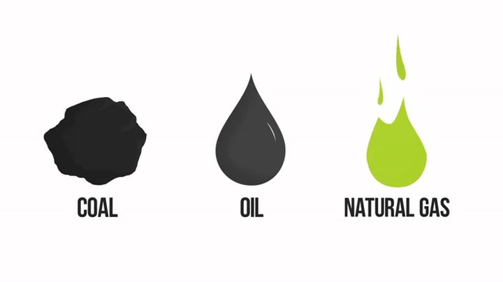 Icons COAL OIL and NATURAL GAS