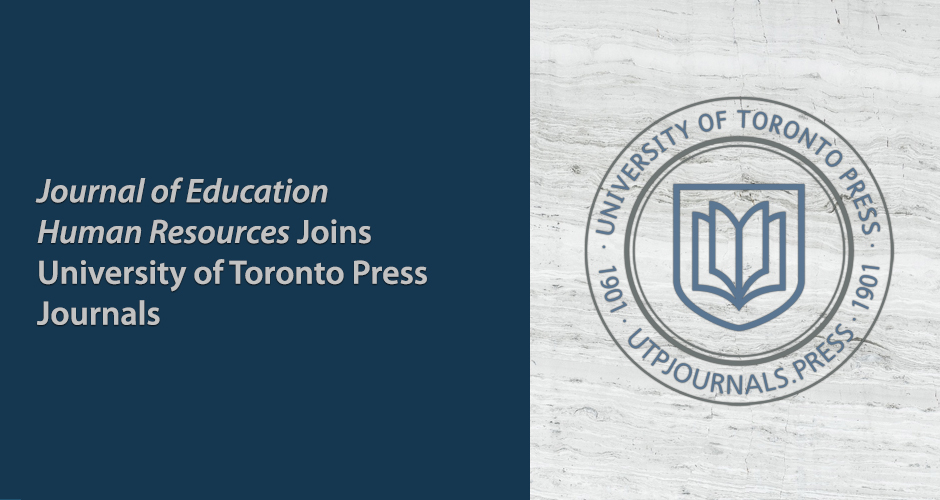 Post image for The Journal of Education Human Resources Joins the University of Toronto Press Journals