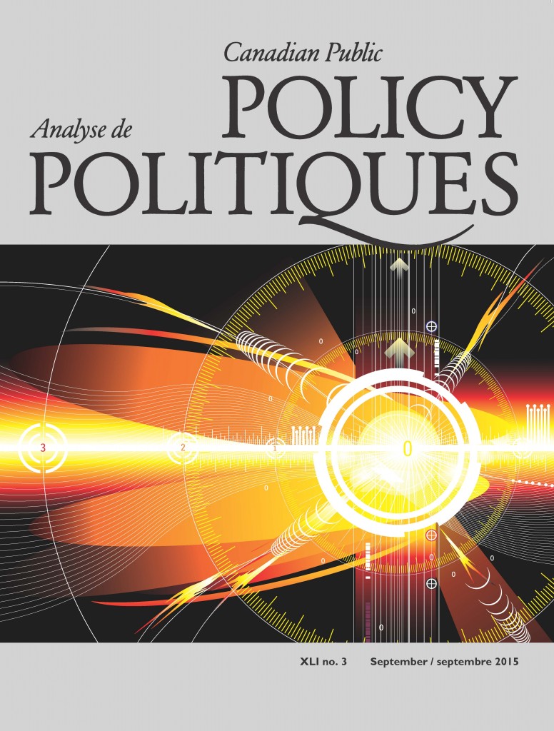 cover of Canadian Public Policy journal